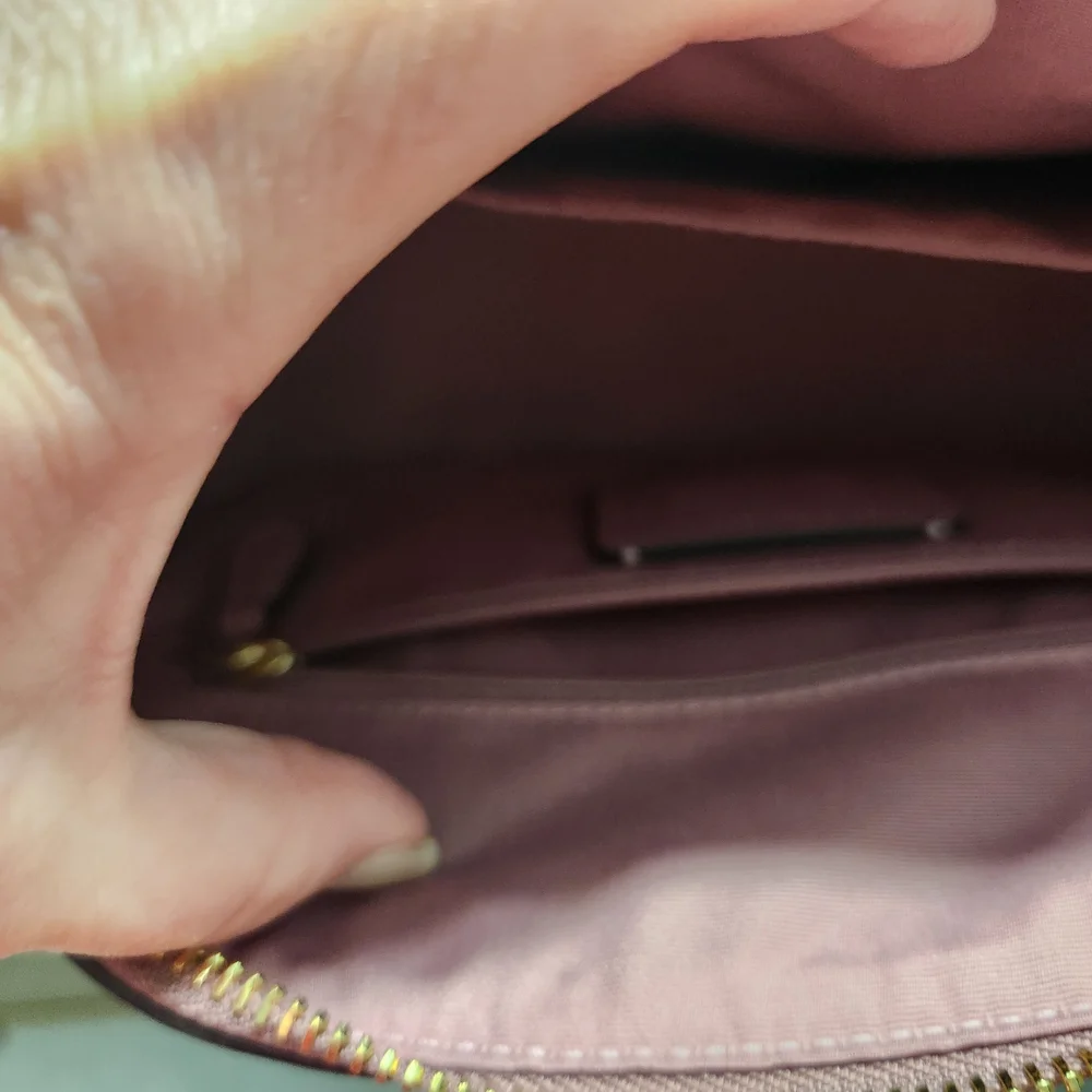 Coach Pink and Tan Floral Satchel - Picture 5 of 9